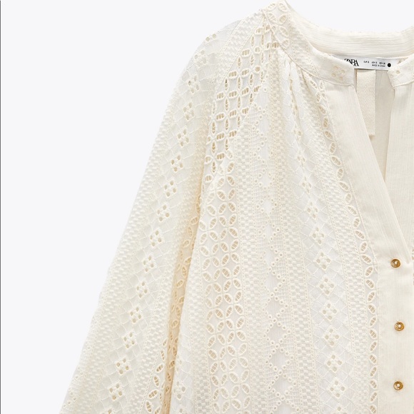 Zara midi dress with cutwork embroidery - Picture 7 of 7